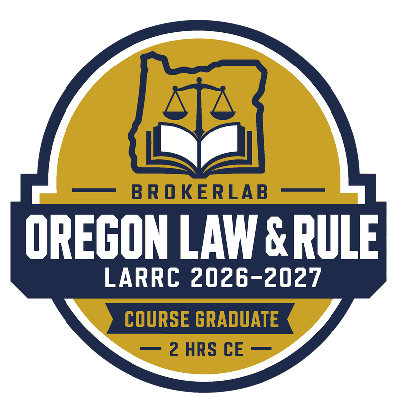 Oregon Law and Rule Required Course (LARRC) course badge